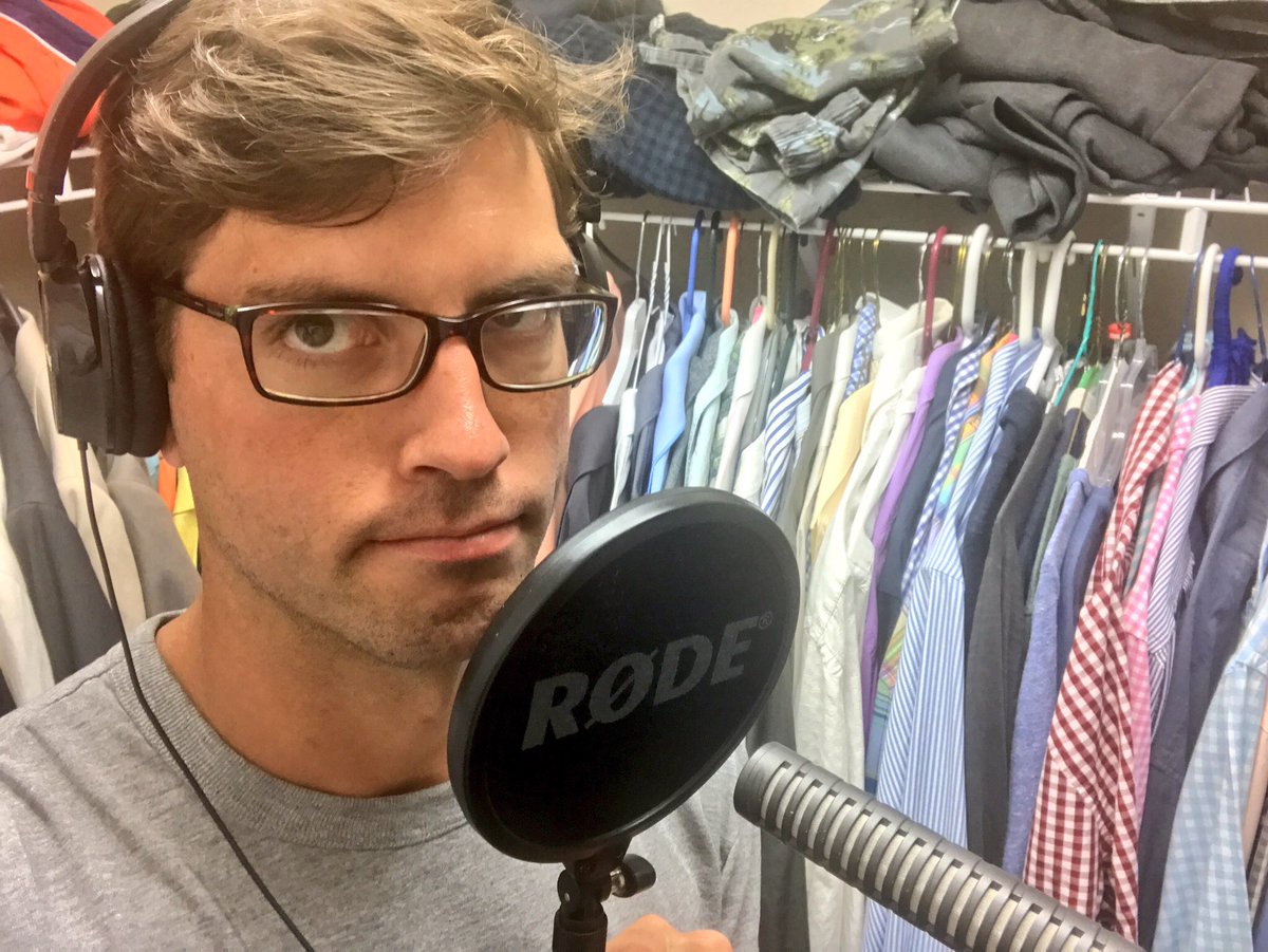 With Tara at the top, I now had a hole to fill, so I dropped Erin’s story there at the top of segment 2, and rewrote the script (additions in green here). I’d already voice tracked the episode (in a bedroom closet) on Tuesday. 17/