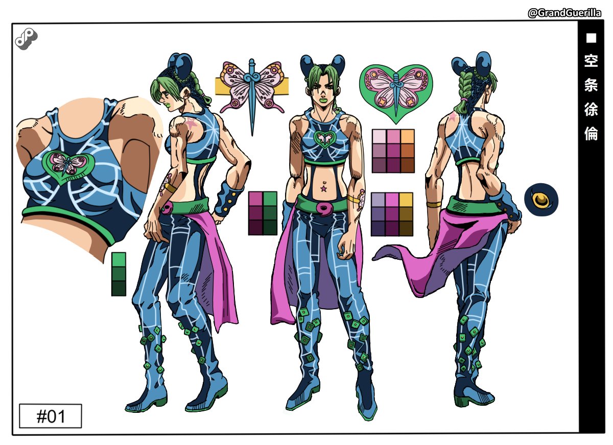 Jojo Part 6: Stone Ocean Character Sheets / X