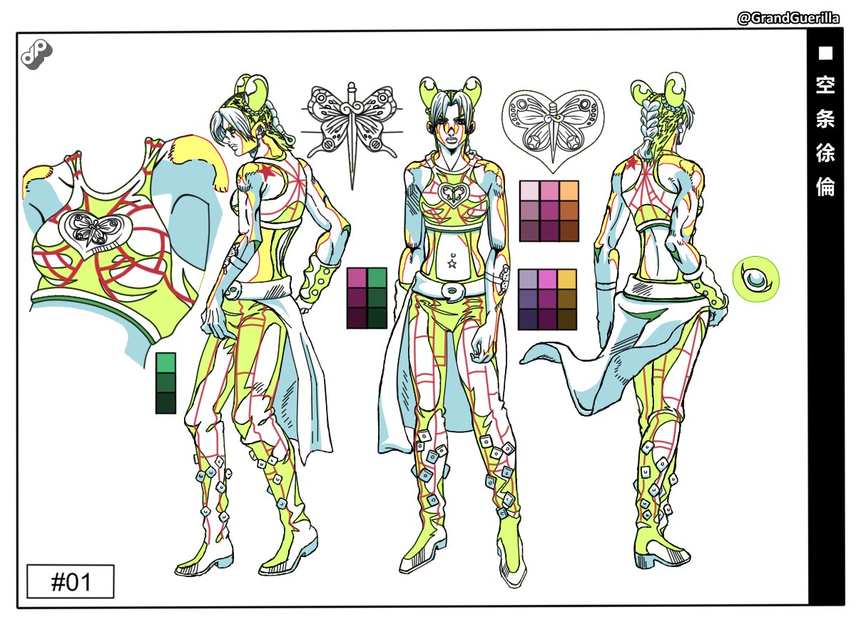 Jojo Part 6: Stone Ocean Character Sheets / X