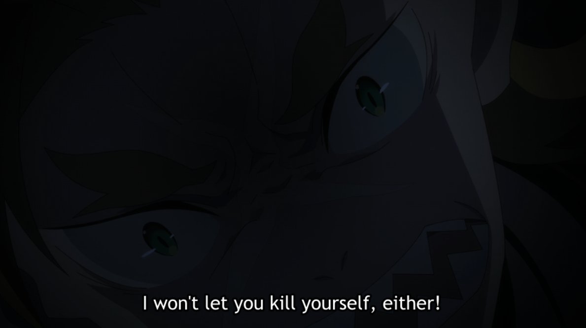 ...I also like how, despite his attitude, Garfiel has a head on his shoulders with the way he deals with what he logically perceives as a threat. Much less brash than how a blue maid once acted, wouldn't you say?Also, taking this opportunity to draw attention to the last line.