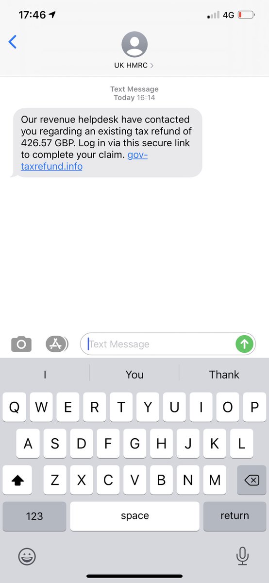 hlmeharg's tweet photo. @HMRCcustomers hello, is this real or a scam? https://t.co/7qxHp4UT1l
