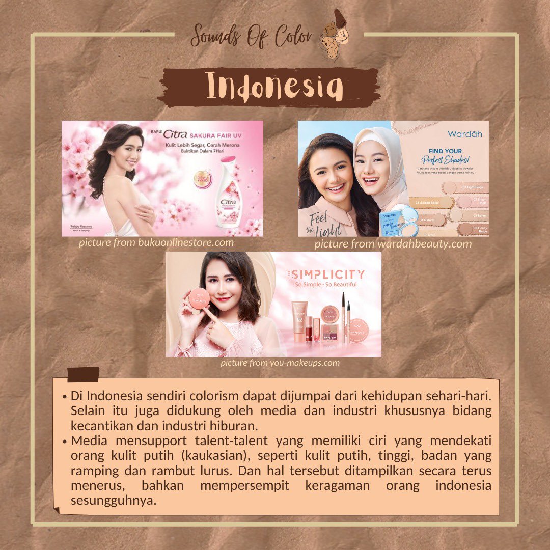 soundsofcolorid's tweet photo. #supporteachother #galsupportgal #ourbeautypeeps #skincolor #skintone #loveyourself #GTKC #colorismisreal #korea #japan #china #india #pakistan #america #indonesia https://t.co/2B1pB0yN6t