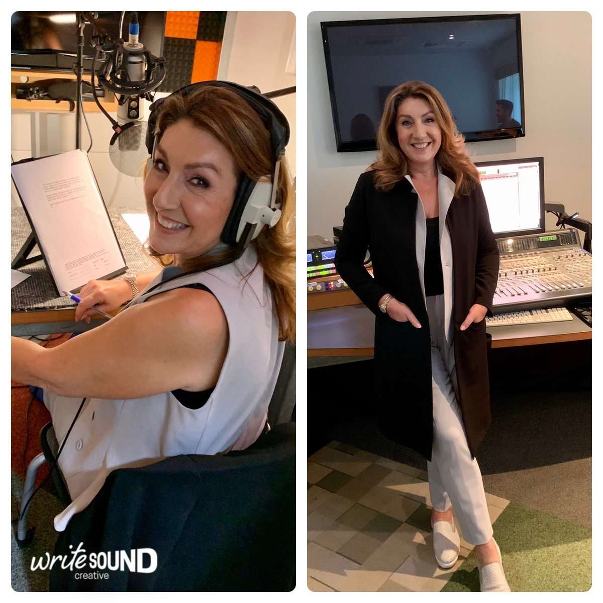write_sound's tweet photo. Brilliant V.O session again yesterday with this legendary lady. You couldn't ask to work with a nicer person!

Great working alongside the awesome team @WeAreTheWorks (thank you) supported by Alex @vtrnorth (v.highly recommend!!)

I'm sure it's all going to look and sound fab. https://t.co/keWpBCK9lT