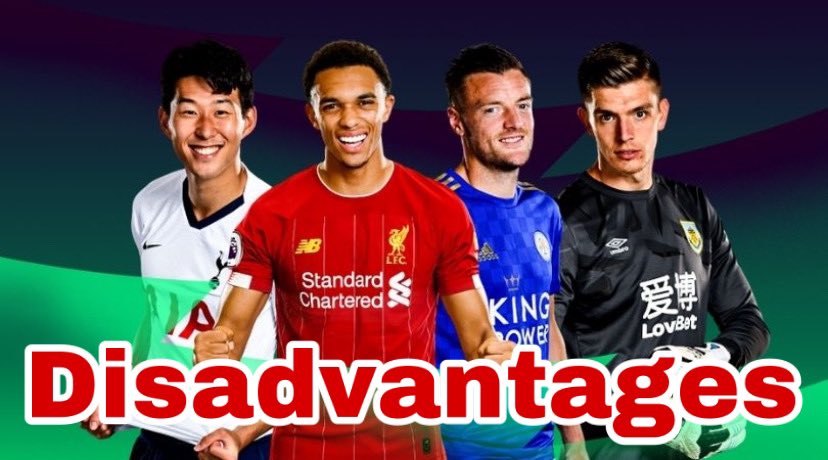 Disadvantages:  Will be more likely to take hits to get blank players back  Players are more likely to rise in price if you do it gradually  You may not be able to get all the blank players you want.  It will take time/may miss good fixtures for blank players