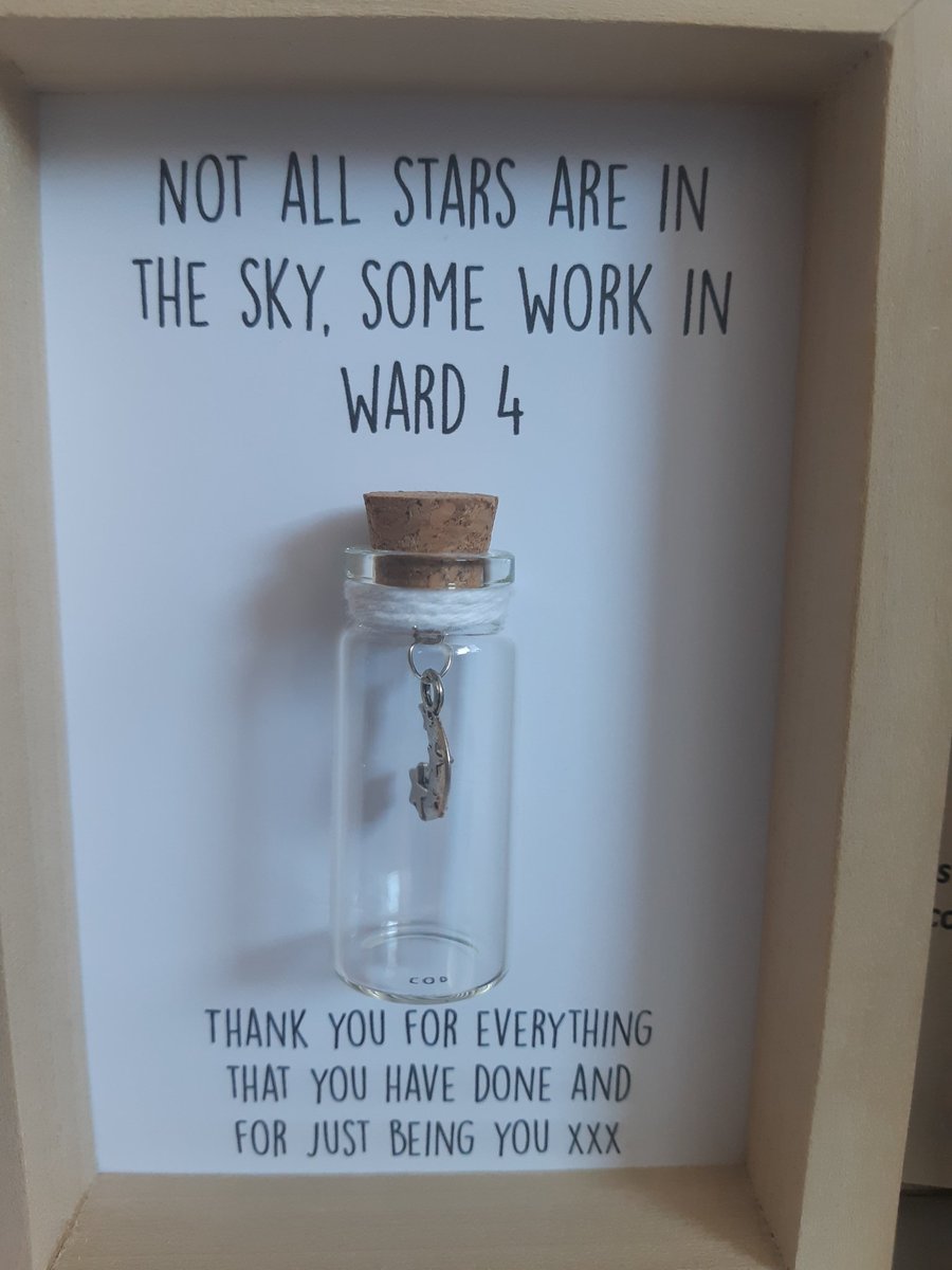 A lovely gift from a lovely relative. #appreciated #whywedowhatwedo #nursingsuccess #proudofmyteam
#ward4nursingteamarefab