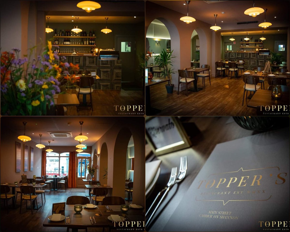𝗖𝗛𝗘𝗖𝗞 𝗢𝗨𝗧! The NEW Restaurant in Carrick on Shannon Toppers Restaurant 😍❤

Photos by: Irish Photography #ToppersRestaurant #Carrickonshannon #Leitrim #CarrickonShannonRestaurants #CarrickonShannonNews #Carrick