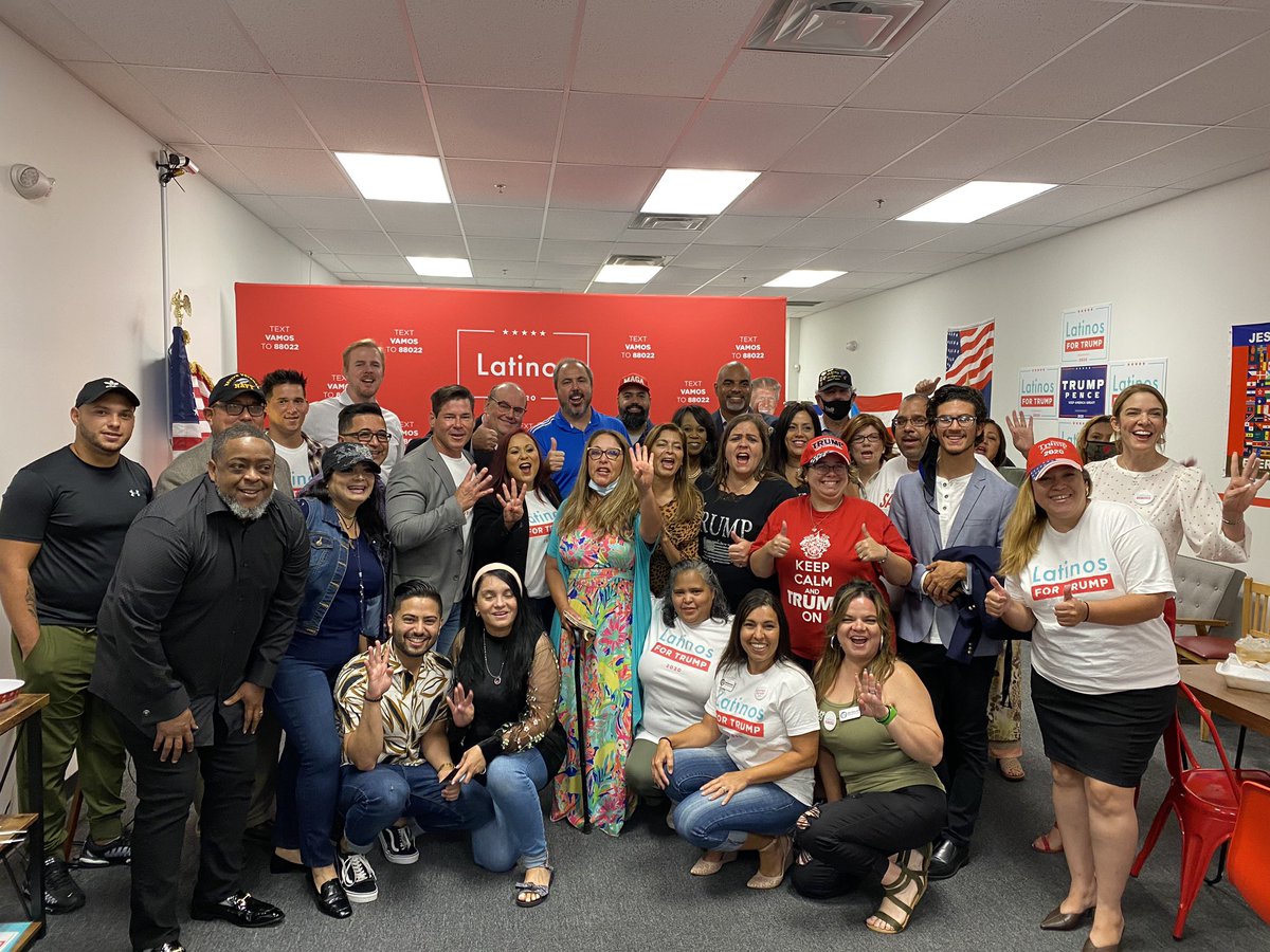 JoeGruters's tweet photo. Great Latinos for Trump event in Kissimmee with FL10 Congressional Republican Nominee @Vennia4Congress We are united and we have a strong down ballot team. We will deliver Florida’s 29 electoral votes for President @RealDonaldTrump! #OTV2020 https://t.co/YtDaXAwkE1