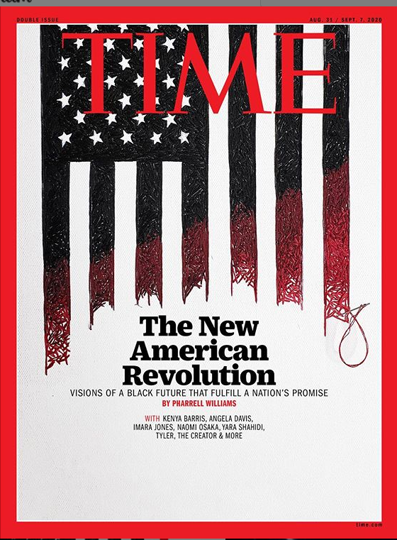 artyouhungry's tweet photo. Thank you @TIME and @Pharrell for this amazing opportunity to produce the hand embroidered cover artwork for this recent issue.

I am beyond grateful! And to everyone who has congratulated me and showed their support, THANK YOU!!!💛

*adds this to my resume* 😭 https://t.co/2h8T973qRM