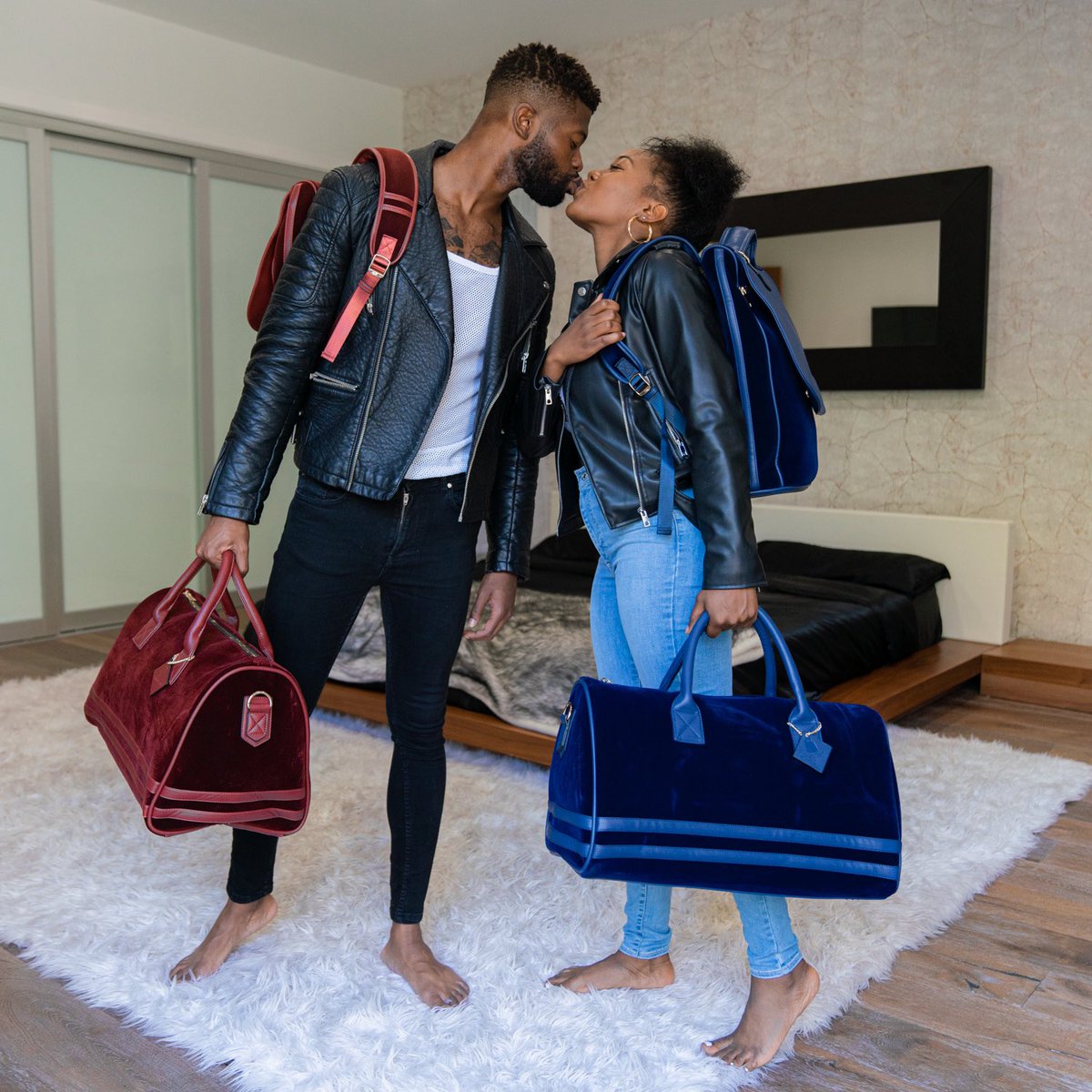 TotenCarry's tweet photo. Mix &amp; Match with Him or Her ❤️💙
•
Velour IN STOCK
•
Shop: https://t.co/okfbmcP2PV
•
#LuxuryTravel #Travel https://t.co/xF5spvzPzj