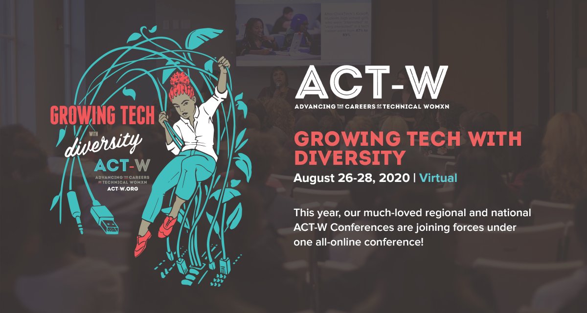 The ACT-W Conference is a community all about supporting womxn in tech careers and inclusion, and we want you to be apart of it! Even if you’re new to tech, we want to see you! —> buff.ly/2Uya4nO
#girlpower #womxn #diversity #inclusion #chicktech #chicago #lovewhatyoudo