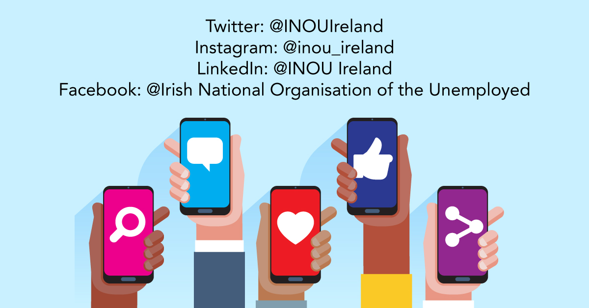 INOUIreland's tweet photo. Did you know that the INOU are also on Facebook, Instagram and LinkedIn? Follow us and stay up to date!

#socialmedia #unemployment #supportingtheunemployed #economy #workingforwork #work #INOUIreland https://t.co/CtiZLilpwz