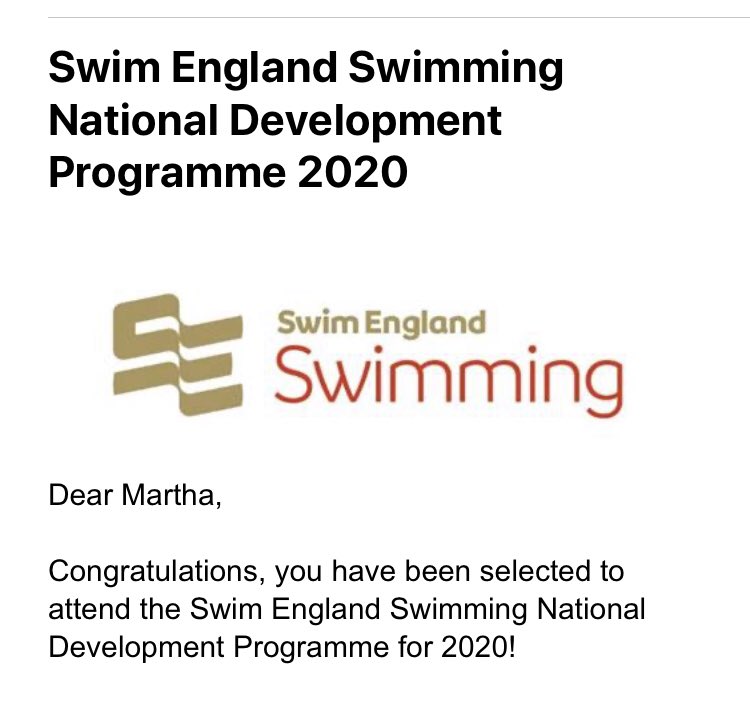 RichardMillar73's tweet photo. Well done to Martha Millar on your selection for Swim England National Development Camp 2020. Second year running, hard work does pay off. @kirkhamhead @KGSrugby @KirkhamGrammar @KGSHockey https://t.co/mIiiyf52bq