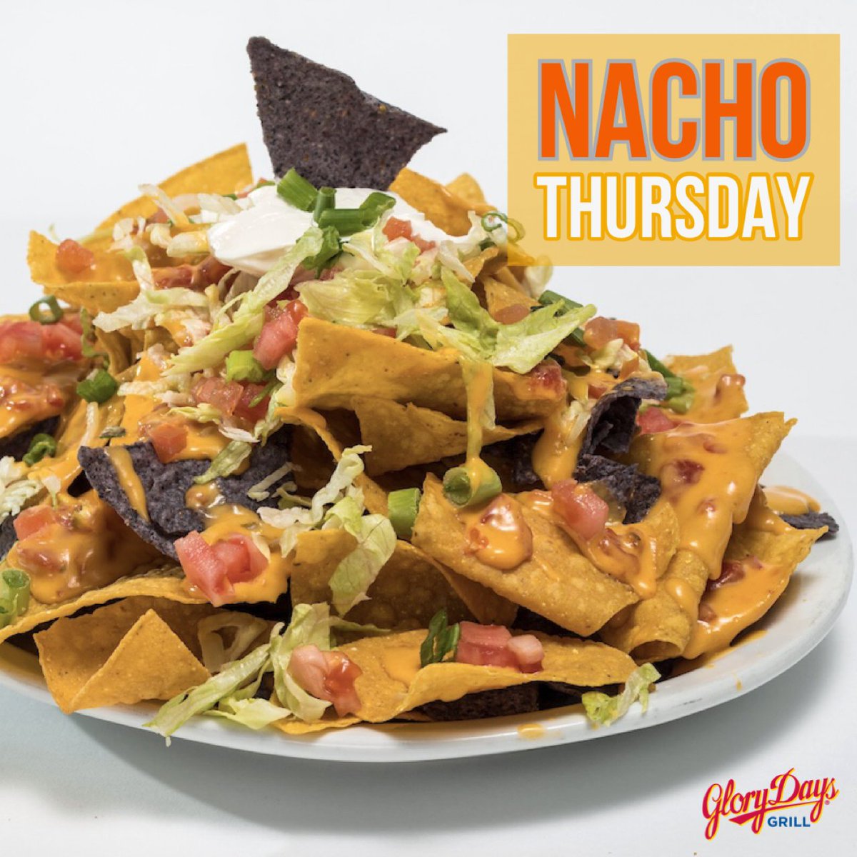 GloryDaysGrill's tweet photo. Thursdays are for NACHO lovers! Order a half order of chili nachos for $5.99... ALL DAY. A great deal and really tasty nachos! Dine with us today!
#nachos #machonachos #nachothursday https://t.co/LACOvULgdf
