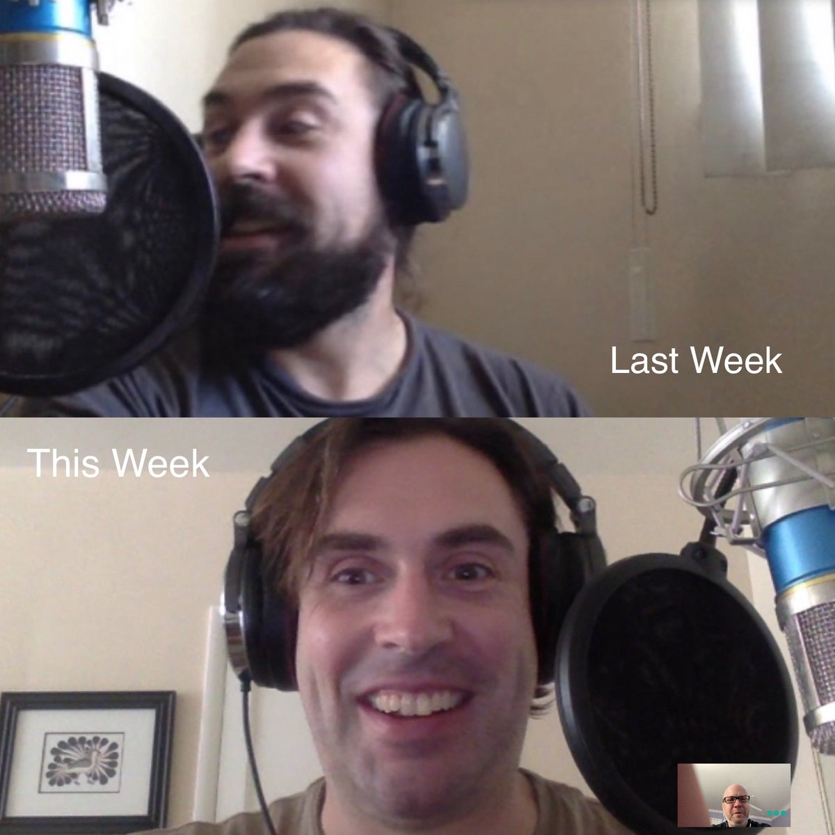 This week, as @nathanwinston18 turns 40, we discuss gooey butter cake and wonder aloud how @huwglewis’s quarantine-look seems to be evolving in reverse.

New episode out today!

Link in bio!

#wuthpnd2us
#podcast
#gooeybuttercake