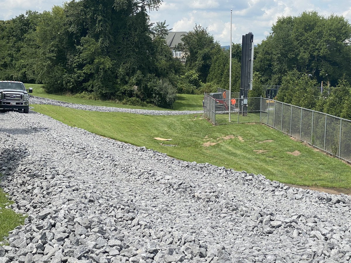 Bobcat_Pride1's tweet photo. The turf installation is getting started. Today a gravel road was construction for the Trucks (dirt and stone removal) and heavy machinery. Let’s gooo! https://t.co/dgpmkUuVR5