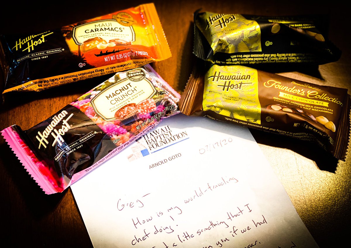 ChefGregReilly's tweet image. Big Shout Out to my friend from #hawaii thanks for the @HawaiianHostInc #chocolate one of @OnTheRoadEats fave's! See you soon State Side or in #Israel #travelingchef