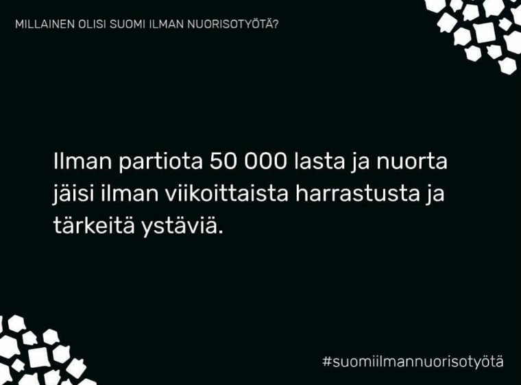 Lapset ja nuoret jäisivät myös ilman kodin ulkopuolisia turvallisia aikuisia, huikeita onnistumisen kokemuksia, paikkaa kasvaa ja kehittyä turvallisesti, mahdollisuutta ottaa vastuuta ja johtajuutta. #partioscout #suomiilmannuorisotyötä