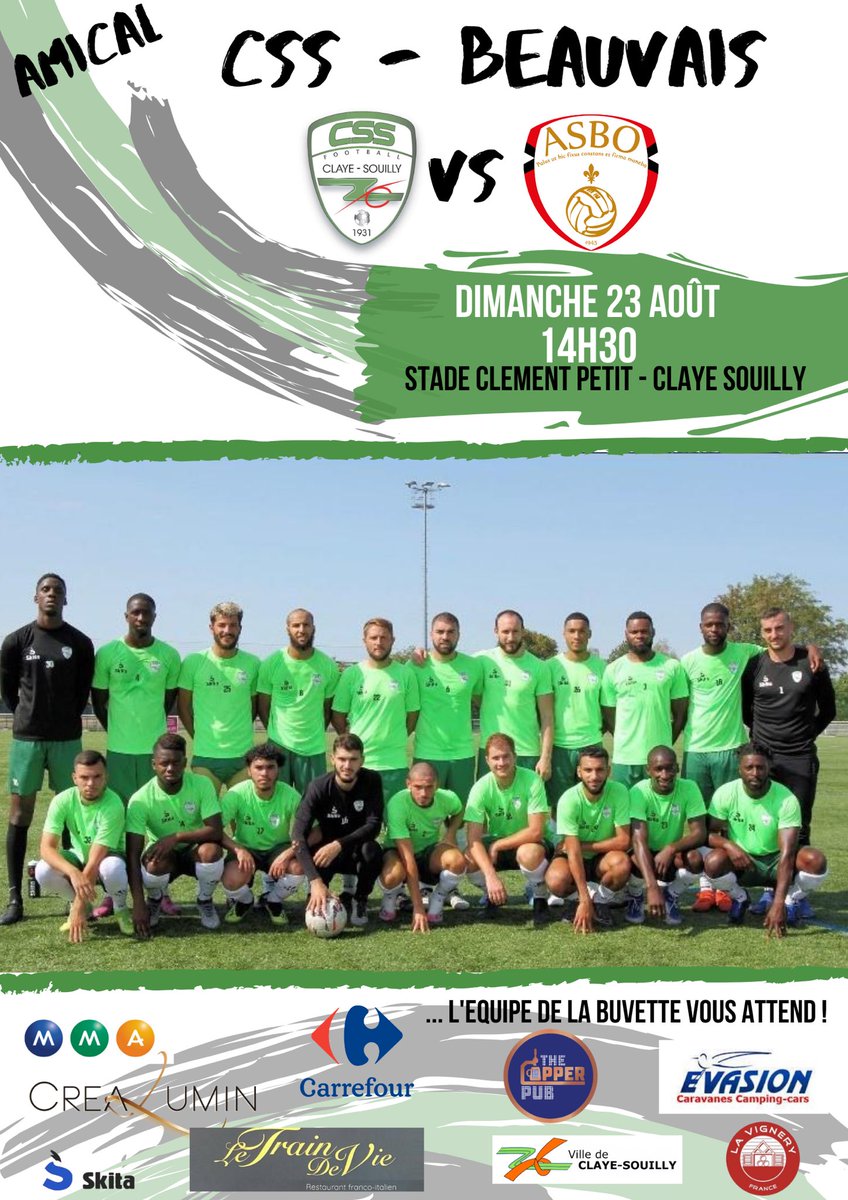 CSS_Football77's tweet photo. MATCH AMICAL ! ⚽️🟢 https://t.co/0hCUNbS1m5