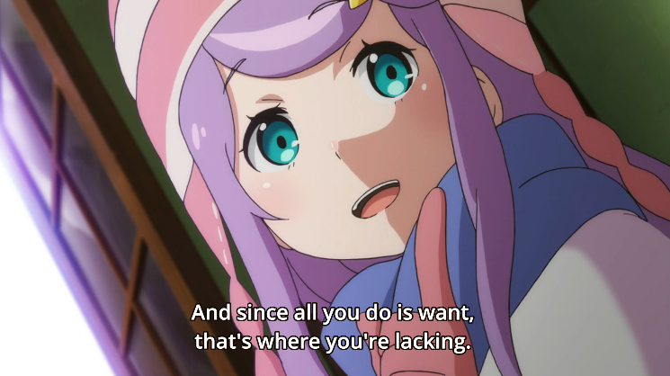 And there comes my favorite scene. Subaru doesn't understand why Otto would help him; at this point, he's internalized the lessons he's learned from the candidates throughout Arc 3. Something as simple as someone lending him a helping hand feels odd to him. But there's more.