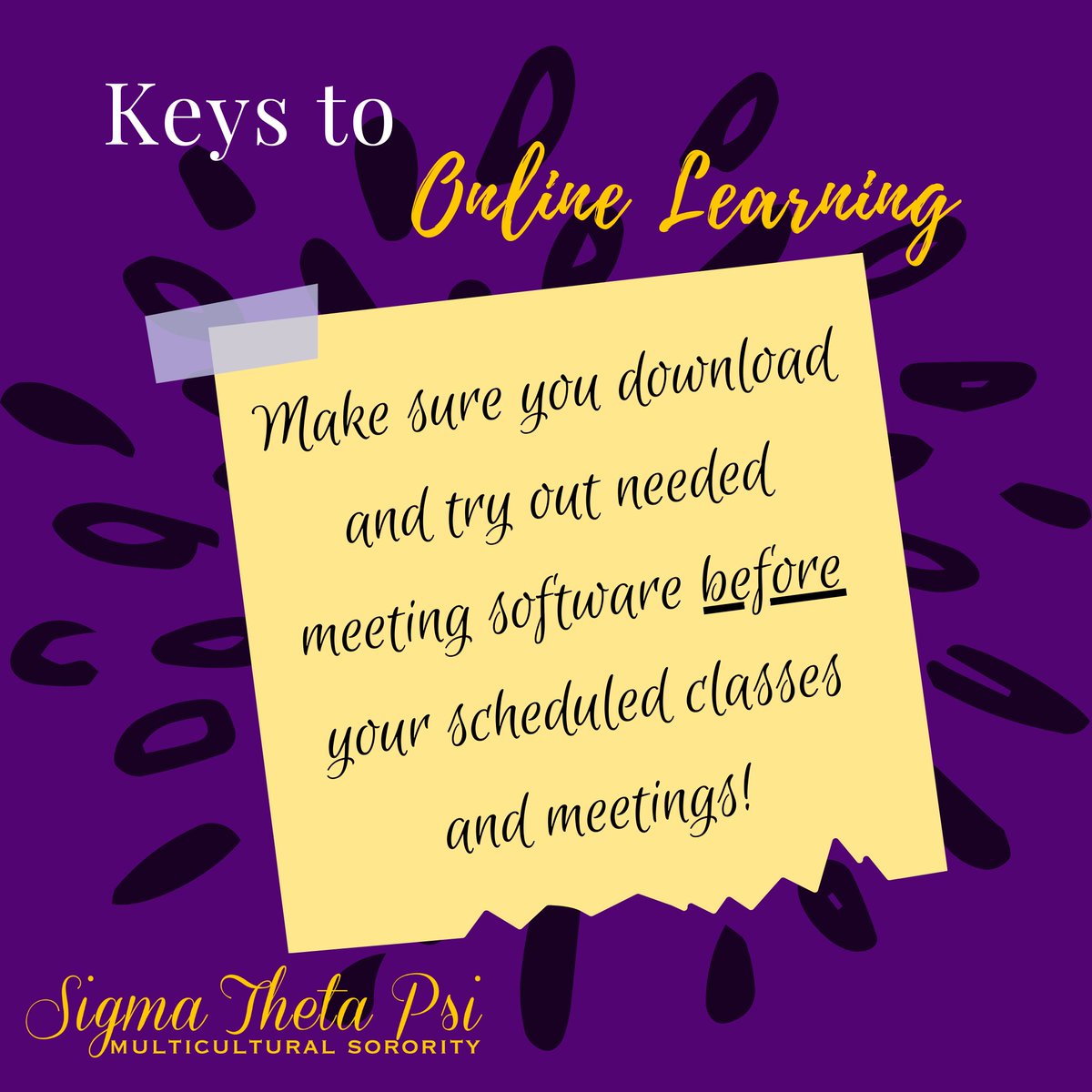 SigmaThetaPsi's tweet photo. With the start of the academic year coming up, learning is going to take on a new face. Here are some tips to help you present your best academic self! 📚 #AcademicExcellence https://t.co/lObfEMYKVu