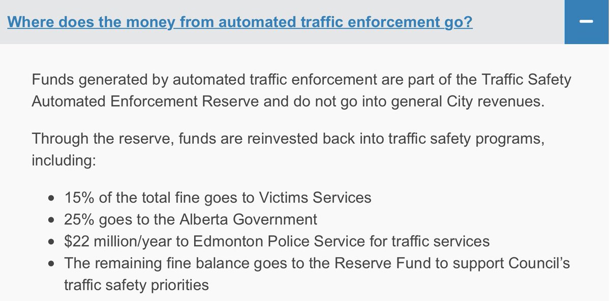Other countries do this, but I believe  #yegcc would require provincial partnership for this kind of approach as we are governed by the Traffic Safety Act.“Where does the money go from photo radar?”Not general revenues, but targeted funds: https://www.edmonton.ca/transportation/traffic_safety/automated-enforcement.aspx