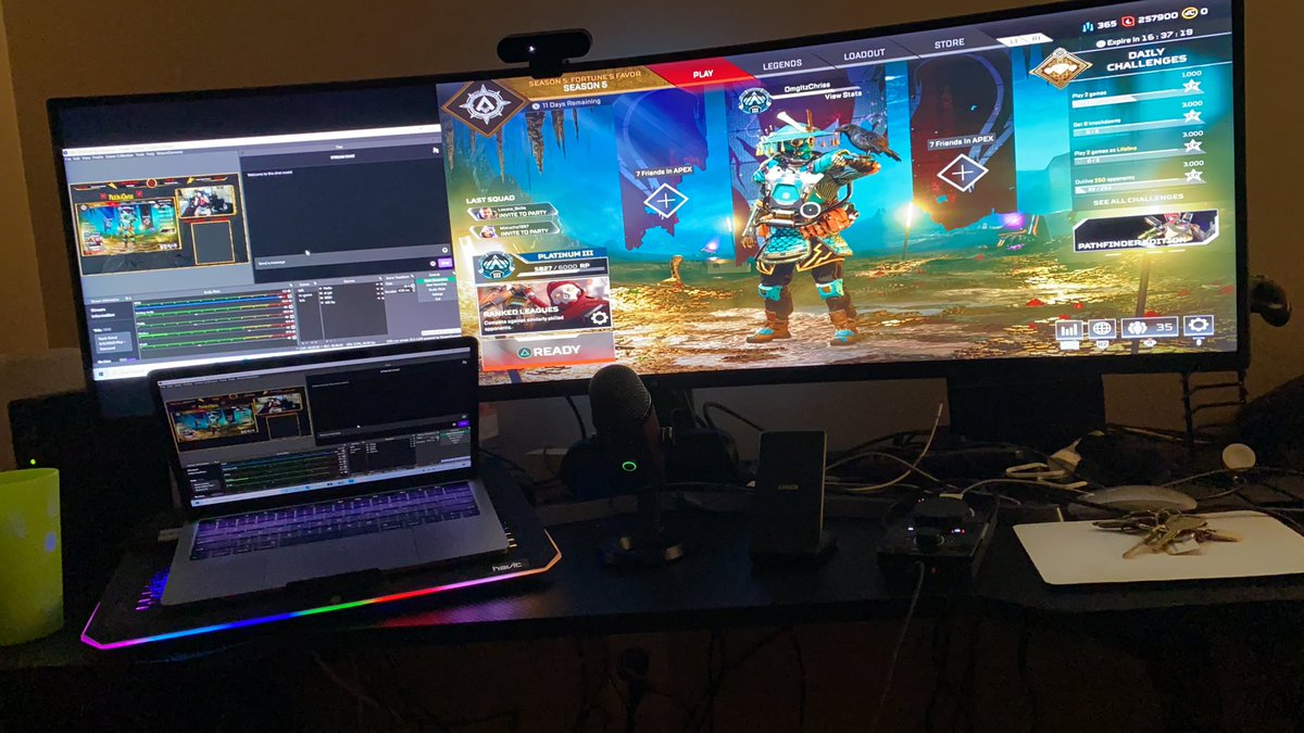 PickledChriss's tweet photo. How do u like the set-up? #stream #streamer #twitch #gaming #ps4 #playstation https://t.co/t1Y84F4c5T https://t.co/ViY5McDSw3