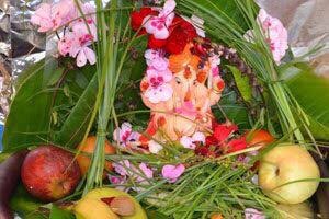 Garike Pooja - Pooja with grass blades !