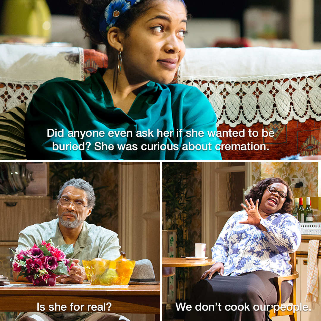 She said what she said. 😂 
 
Natasha Gordon’s play was the first by a Black British woman to be performed in the West End, when it transferred from the National Theatre. 

The play text is available from the @NTBookshop.
