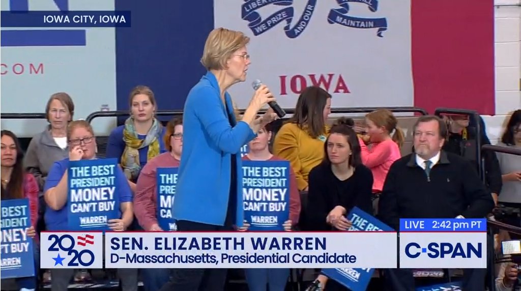 SenMDBrown's tweet photo. “Big problems demand big solutions. I love a good plan and @JoeBiden has some really good plans. Joe’s plan to #BuildBackBetter includes...repairing racial inequities and fighting corruption in Washington.” –@SenWarren #DemConvention #IHaveAPlanForThat #DCStatehood @ewarren https://t.co/gu7jeYViP1