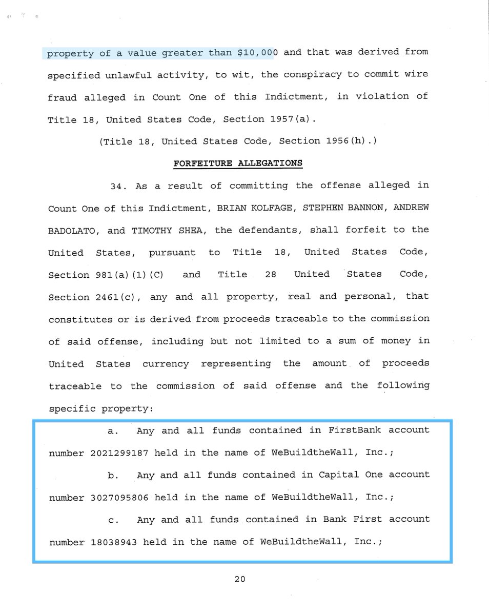 HOLY CRAP - names of the shell companies-Ranch Property Marketing & Mgmt-Freedom Daily LLC-American First Medical LLChaaalppppWHITE KNIGHTS & VULTURES LLCI‘m not making that up https://www.justice.gov/usao-sdny/press-release/file/1306611/download