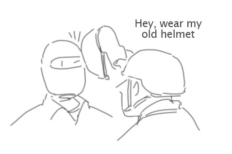 (2/4)  helmet shenanigans 
