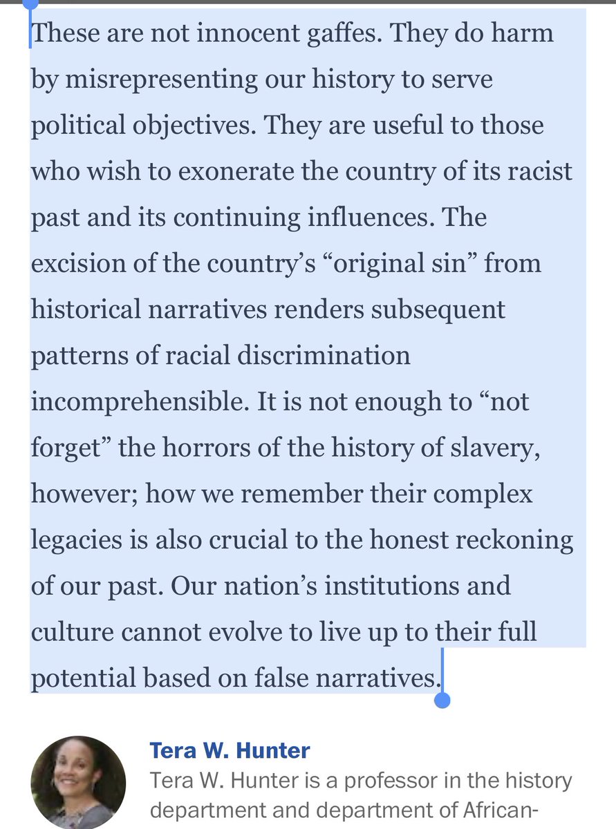  @DNC  @kerrywashington  @BarackObama  @KamalaHarris  @JoeBiden All of YOU, “do harm by misrepresenting our history to serve political objectives. They are useful to those who wish to exonerate the country of its racist past and its continuing influences.”