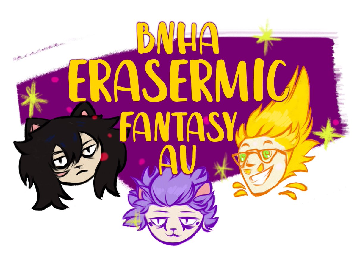 ScrapYahar's tweet photo. ⭐️Let's get this started⭐️
🐱Erasermic fantasy AU🐦
~And Shinsou as their son ~
🖤🧡💜
#Eraserhead #PresentMic #Erasermic #shinsou_hitoshi #Shinsou #aizawa_shouta #aizawa #Yamada #hizashi_yamada #dadzawa #dadmic #shinson #scrapau https://t.co/ifdZK80Ny2