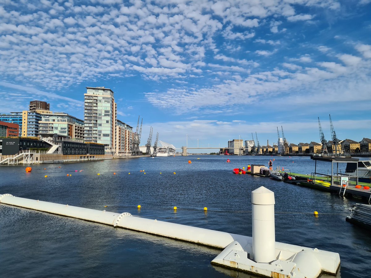 allensl81's tweet photo. Last swim before #MK1k on Saturday and another 1.2km ticked off #VirtualThamesMarathon what a beautiful evening at the Royal Docks! #SwimWild #ThisGirlSwims https://t.co/ISmoskUQkt