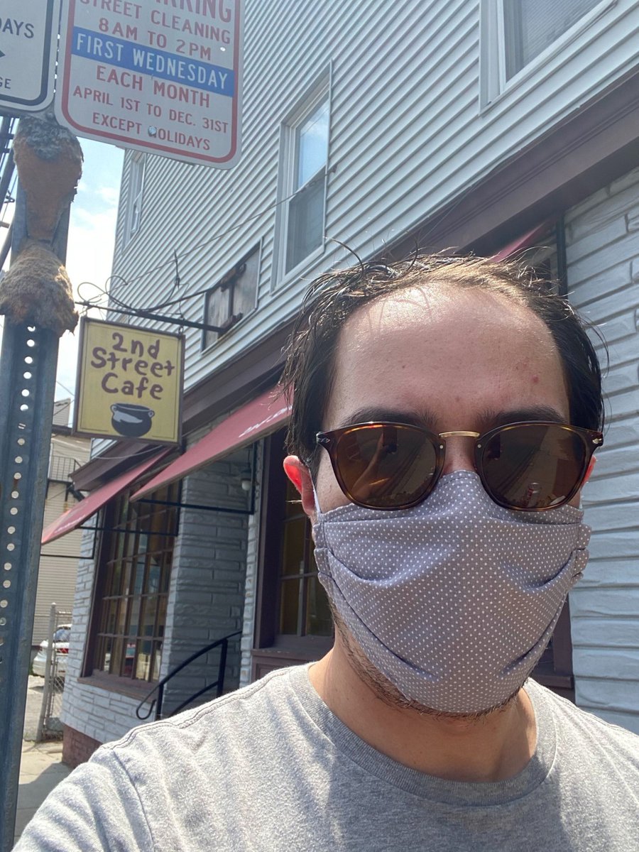 Alignable's tweet photo. 💵 #ShopLocal! Here's our "Data Guy" Micah at the 2nd Street Cafe. "Before COVID, my wife &amp; I loved grabbing lunch down the street at 2nd Street Cafe. The food's still great &amp; they even remember my name!" Join the #MyMoneyStaysLocal movement like Micah ... https://t.co/x9BMQDSaJP https://t.co/2bkjxzPLuW