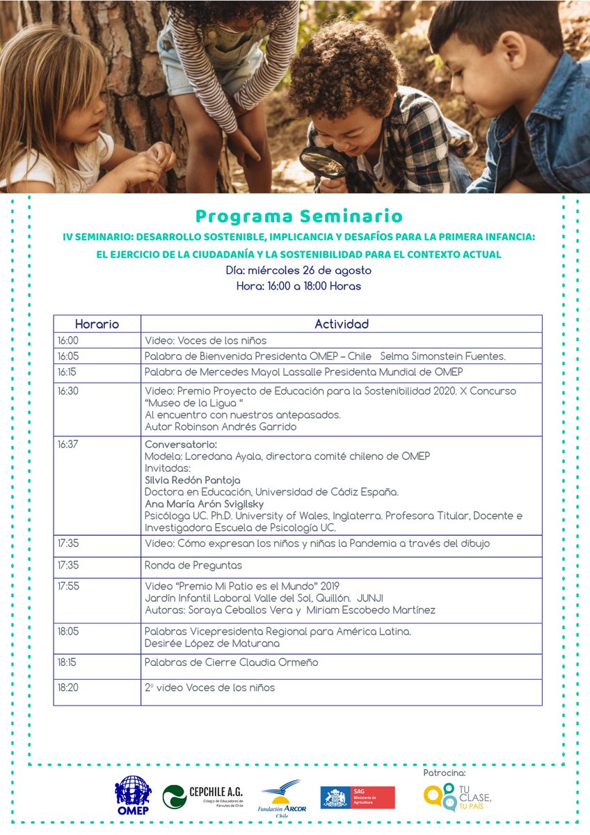 Revisa el programa de nuestro seminario del 26 de agosto.
Inscripciones en forms.gle/86UW3eyQvxwqtz…