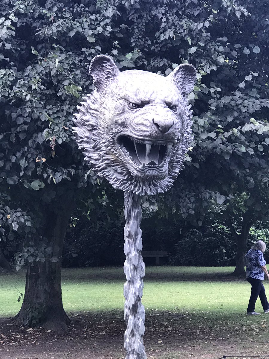 Yorkshiredays's tweet photo. Fabulous day out at @YSPsculpture - easy to book, easy to maintain social distancing, helpful and friendly staff.  
Our dog found one of sculptures intimidating &amp; refused to approach it - but then everyone’s a critic 🤣🤣 https://t.co/vlqGOwrYxB