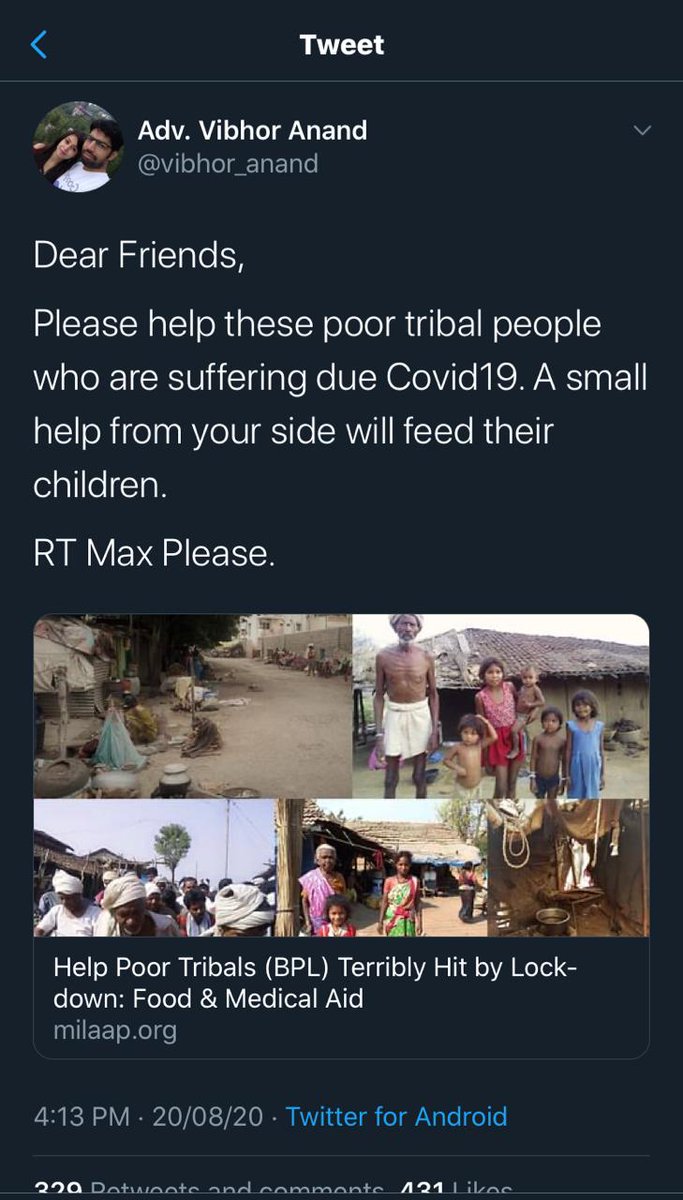 Virtual account name: Below Poverty Line Tribal and Rural Fami - MilaapAccount number: 2223330042208875IFSC code: RATN0VAAPISBank name: RBLThis is a FRAUD ACCOUNT created by  @milaapdotorg for  @vibhor_anand  @AnandVinamar