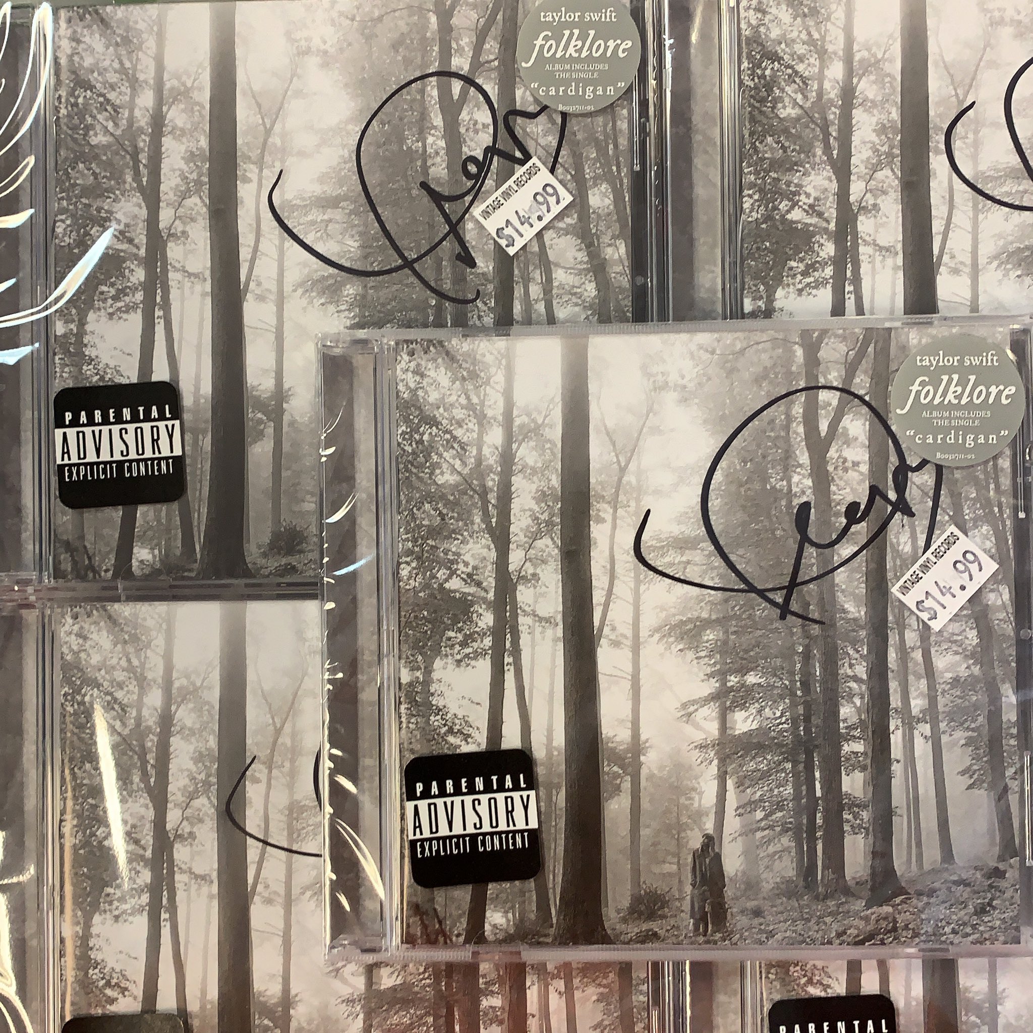 Vintage Vinyl Records - And as quickly as we sold out of the first batch,  we've received a second batch of SIGNED Taylor Swift “Evermore” CDs! Same  rules apply, in store purchases