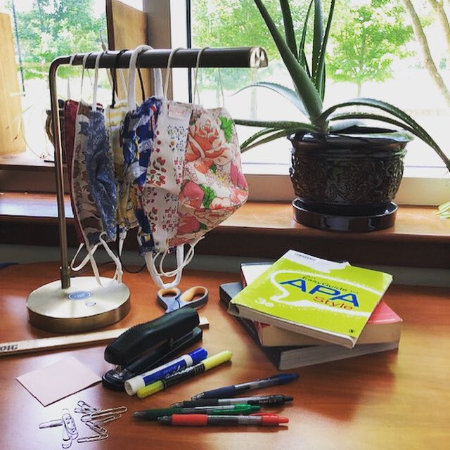 UNGlibraries's tweet photo. UNG Librarians have our masks organized and are ready to take on Fall 2020! Remember to bring a mask whenever you visit us in the library! 😷📚😷📚 #ungtogether #unglibraries https://t.co/rIsFHjiMt1