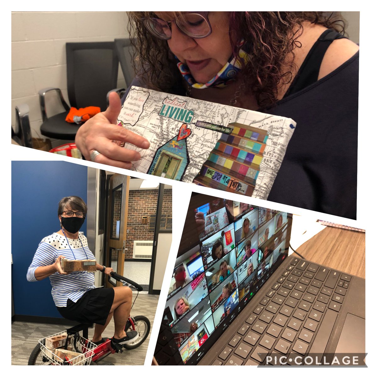 Not what we imagined our first day with staff looking like, but these Cougars are the best and sooooooooo positive!  Thank you Jane Hosey-Stern for an amazing session!  ⁦@DrGuerrero233⁩
#CougarProud!
#WeCanDoIt!