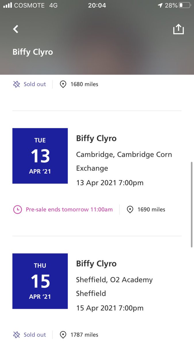 EF2707's tweet photo. Hey @Ticketmaster I have tried to get @O2 priority tickets for @BiffyClyro in Cambridge and it says they are available but then won’t allocate. Am I able to still get tickets on the presale? https://t.co/X1WilRjoQE