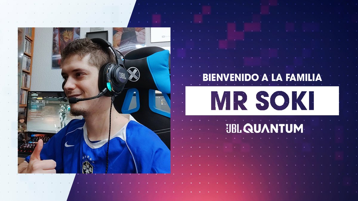 Es hora de desvelar el secreto mejor guardado hasta el momento... Estamos muy felices de poder anunciar que <a href="/MrxSoki/">Soki</a> se une a la familia de JBL Quantum para destrozar a sus rivales con la #UnfairAdvantage.