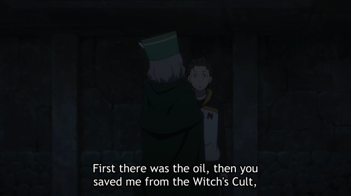 I really like that it's specified it's NOT because of the favors Subaru did for him, but simply because Otto viewed him as a friend—WANTED a friend. Subaru's world is flipped upside down, while we finally get a window into Otto's character & wants in this heartwarming moment.