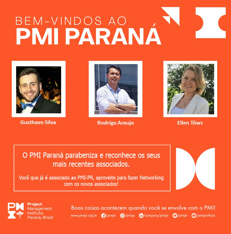 PMIPR's tweet photo. Novos associados na área! 🤩
O PMI Paraná dá as boas vindas aos seus novos associados.
#pmipr https://t.co/DzTfqZIDF7