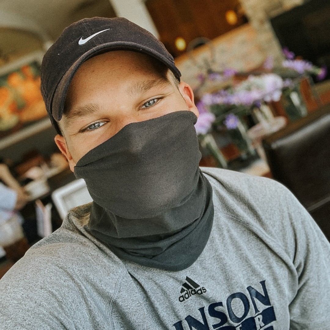 JohnsonUniv's tweet photo. #MaskMeWhy - We asked our students why they think wearing a mask on campus is important. Christian Rowe said, "Wearing a mask is important because it serves to protect myself, my peers, and the community that I’ve come to know and love at JU!" https://t.co/6RYq6OKrOg