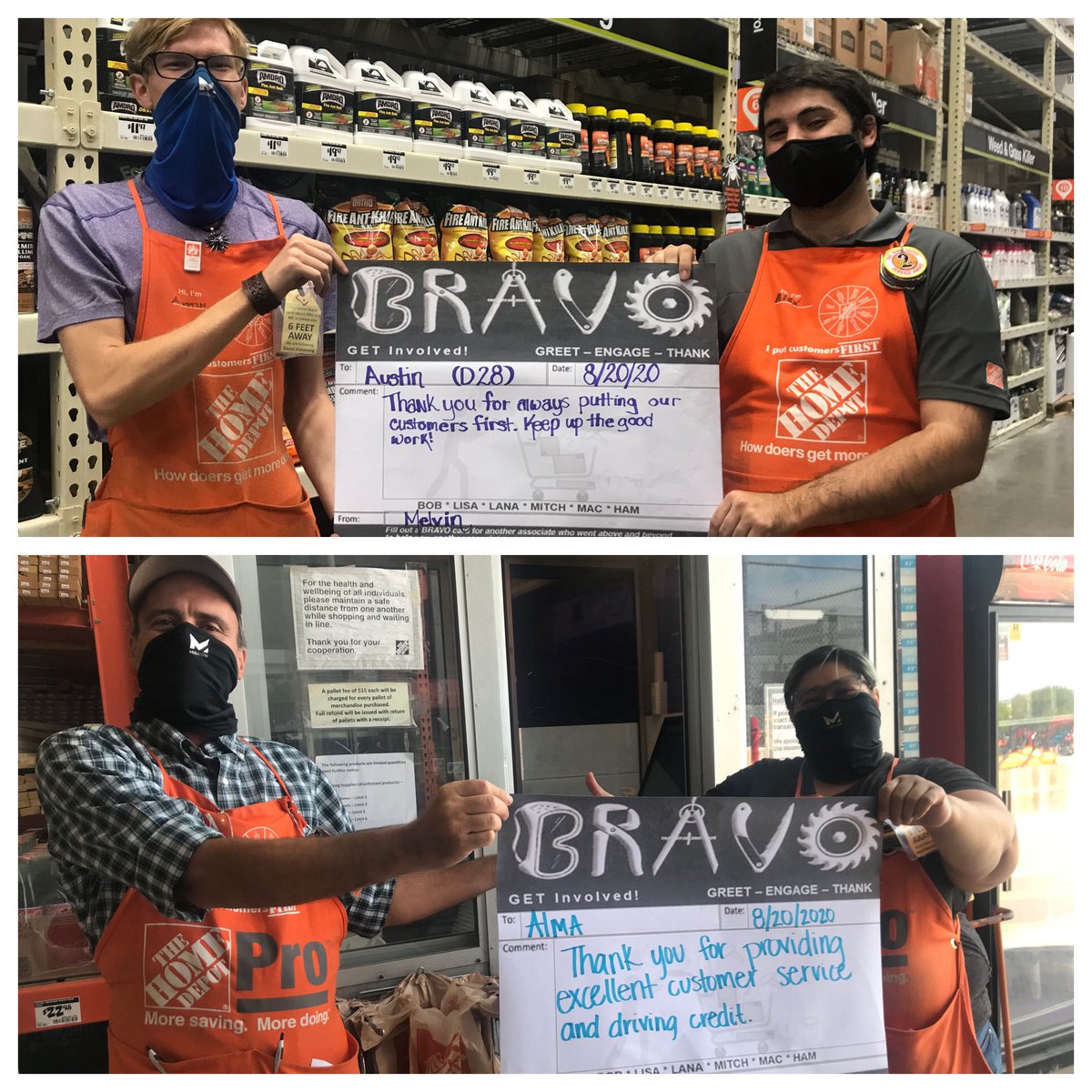 Jamie_0514SM's tweet photo. Recognizing some amazing associates for excellent customer service with some GIANT BRAVO cards!! Thank you to all these associates who go above and beyond for our customers 🥳👏🎉! @ericbernal01 @JasonGu17156387 @ChristyKasper @rob_elwell @Arturo85116534 https://t.co/yEqXQePizw