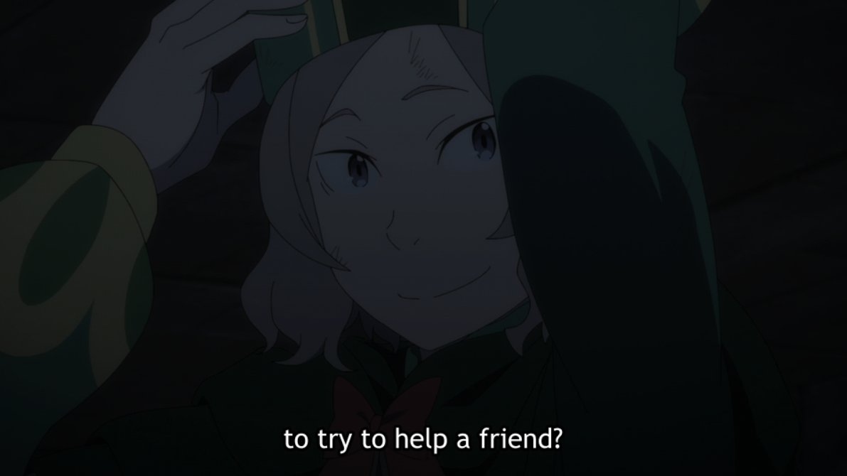 After being betrayed by a perceived "friend", a new one steps in—and Subaru, used to both loneliness and distrust, doesn't take it in that easily, unconsciously twisting Otto's words into something that's easier to digest, more "realistic".