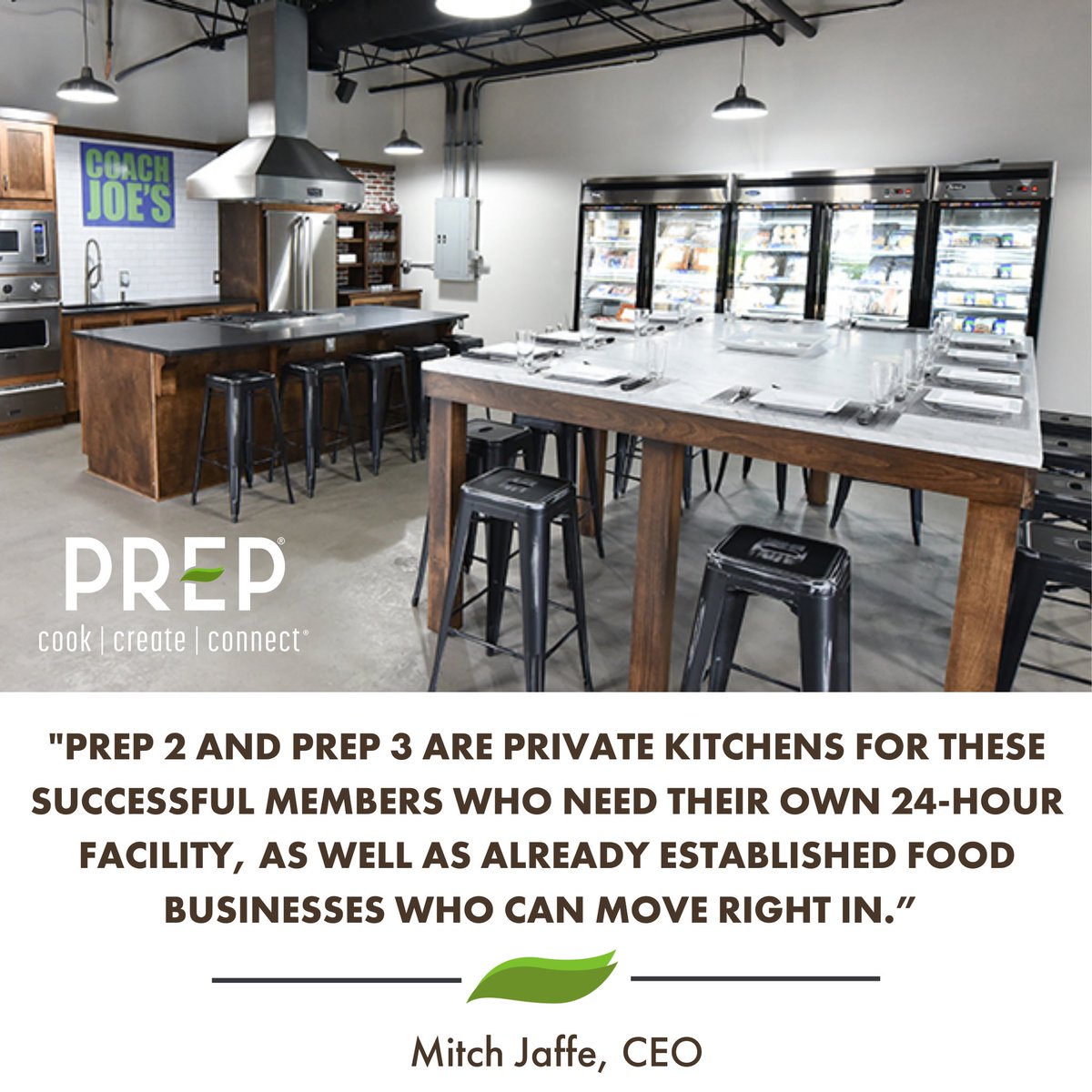 prepatx's tweet photo. “After our first two years, we were able to help accelerate companies to the point they needed their own kitchen facilities.” Mitch Jaffe, CEO 
https://t.co/xS57SZETdh
 #commercialkitchen #foodpreneur https://t.co/r5iumEt7KW