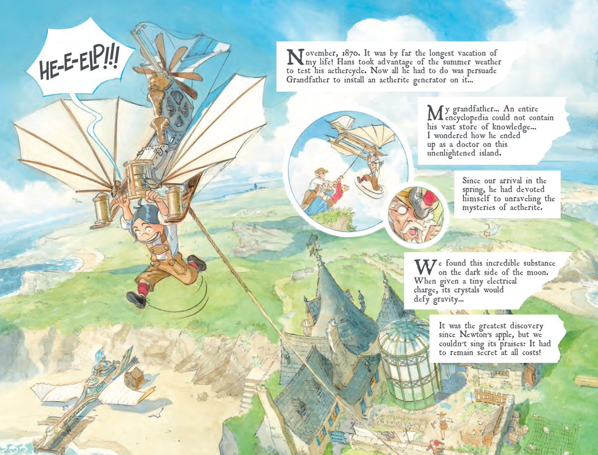 01FirstSecond's tweet photo. Having a hard time keeping your head out of the clouds? Great! Join #AlexAlice's alt-history steampunk celebration, #CastleInTheStars. Watch as 19th-Century Europe scrambles to conquer the planets in aircraft like you've never seen before! π https://t.co/8XZGN7HgGz https://t.co/n8iNLJuXaQ